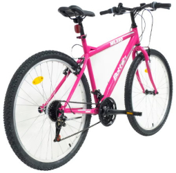 Bicicleta Dama MTB 26 Otel 18 viteze V-brake Roz