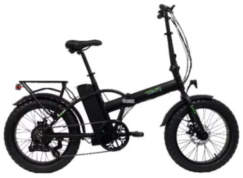 Bicicleta electrica 20 inch cadru aluminiu 7 viteze schimbatoare Shimano frane disc baterie 10.4Ah 