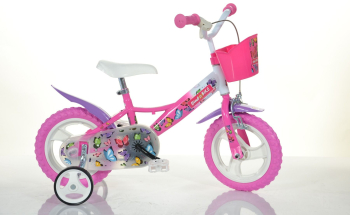 Bicicleta MTB 12 inch pentru fete cu fluturi 