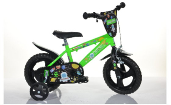 Bicicleta pentru copii Cosmos 12 inch 1 viteza verde-negru 