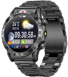 Ceas Smartwatch Barbati iQuality® Military Edition Rezistent la Apa 1ATM 