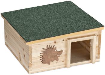 Casa pentru arici Navaris cu acoperis verde detasabil 40 x 40 x 19 cm 50821.03 
