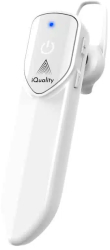 Casca Bluetooth Wireless Profesionala iQuality® 36h Autonomie Handsfree IPX3 Control Tactil Activare Vocala Alb 