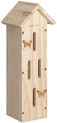 Casuta pentru fluturi din lemn de pin Navaris 41 x 14.5 x 13 cm Maro 55457.01 