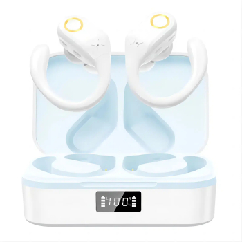 Casti Wireless iQuality® J-Ten Frosty White Bluetooth 5.3 cu Active Noise Cancelling Codec AAC HD Stereo 4 microfoane pentru sala c 