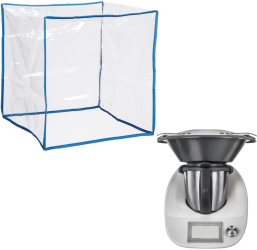 Husa de praf Kwmobile pentru Thermomix TM5 /Thermomix TM6 Transparent/Albastru TPU 59984.02 