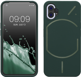 Husa kwmobile pentru Nothing Phone 1 Silicon Verde 59912.169 