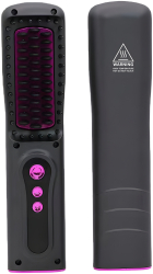 Perie Electrica 2 in 1 Fara Fir SELERIS® Tehnologie Ionica 160 / 180 / 200° C 4000 mAh Portabila Negru Roz 