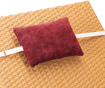 Perna pentru sezlong Jemidi 30 x 20 cm Bordo Poliester / Bumbac 55157.13 