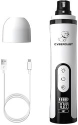 Pila Electrica Pentru Caini si Pisici CYBERDUST Profesionala Unghiera Cu Diamant Mecanism Anti-ranire 3 Viteze Mod Lumina Dubla Vibrat
