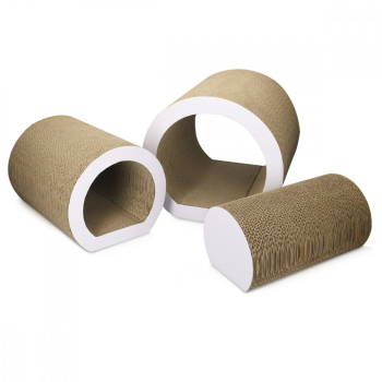 Set 3 rulouri Navaris de zgariat pentru pisici Carton Maro 50820.01 