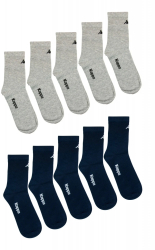 Set Kappa 10 perechi de sosete medii dama - Gri/bleumarin 39-42 