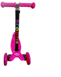 Trotineta pentru Copii cu 4 Roti Reglabila pe Inaltime Scooter Roz 