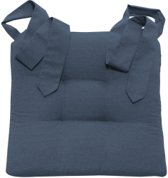 Perna Home pentru scaun cu panglica Homelevel 42 x 46 cm Albastru Poliester / Bumbac 55197.04 