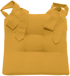 Perna Home pentru scaun cu panglica Homelevel 42 x 46 cm Galben Poliester / Bumbac 55197.06