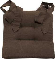 Perna Home pentru scaun cu panglica Homelevel 42 x 46 cm Maro Poliester / Bumbac 55197.05 