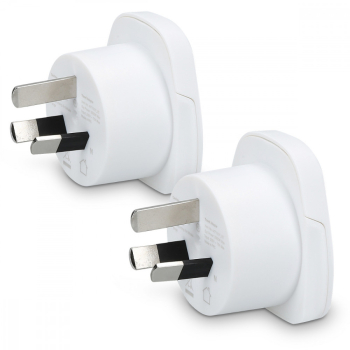 Set 2 Adaptoare de calatorie tip I pentru Australia Kwmobile Alb Plastic 44716.01