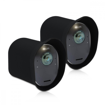Set 2 Huse pentru camera de supraveghere Arlo Ultra/Arlo Pro 3/Pro 4 Kwmobile Negru Silicon 47321.01 