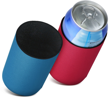 Set 2 Huse termice pentru doze de 500 ml Kwmobile Albastru/Rosu Neopren 55734.04 