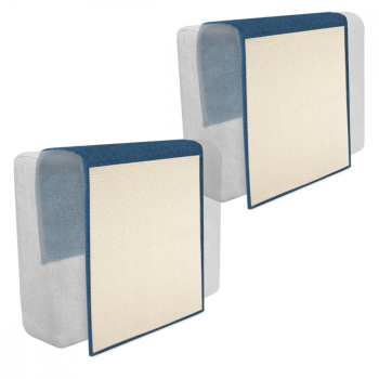 Set 2x Protectie impotriva zgarieturilor pentru Pisici 60x45 cm Sisal Albastru 46354.04.17 