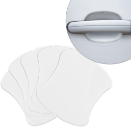 Set 4 Autocolante universale pentru maner usa auto Kwmobile Transparent Silicon 53426.03