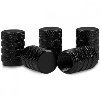 Set 5 Capace pentru valva Kwmobile Negru Metal 41665.01 
