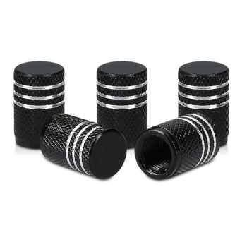 Set 5 Capace pentru valva Kwmobile Negru Metal 41665.91 
