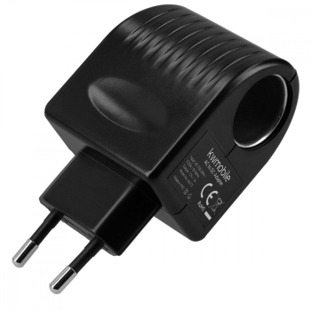 Transformator de tensiune de la 230V la 12 V si 1.000 mA Kwmobile /Negru Plastic 40272 