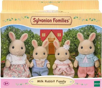 Figurine Sylvanian Families-Familia Iepurasilor Milk 