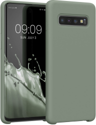 Husa Kwmobile pentru Samsung Galaxy S10 Silicon Verde 47732.172 
