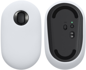 Husa mouse Kwmobile pentru Apple Magic Mouse Alb Silicon KWM0000259K002C 