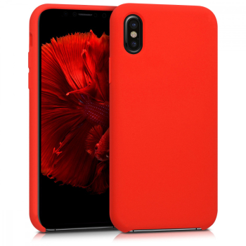 Husa pentru Apple iPhone X / iPhone XS Silicon Rosu 42495.09 