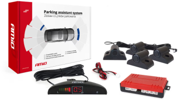 Set 4 senzori parcare marsarier culoare Neagra 19mm cu unitate sonora si afisaj LED 
