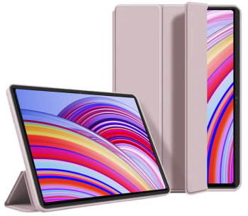 Husa Ultra Slim pt. tableta Xiaomi Redmi Pad Pro 12.1 - Silicon TPU Smart Cover - Roz 