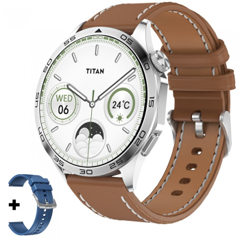 Smartwatch iHunt Watch 13 Titan AMOLED Display 1.43-inch Full Touch Convorbire prin Bluetooth Maro 