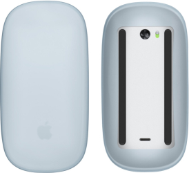 Husa mouse Kwmobile pentru Apple Magic Mouse 1/Magic Mouse 2 Albastru deschis Silicon KWM000020DM004C 