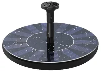 Fantana Arteziana pentru Gradina Flippy Solara Automata Rotunda 3 Moduri de Pulverizare Negru 16 cm 