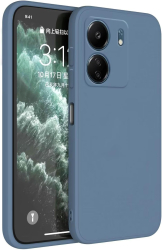Husa Soft Touch slim ALC Mobile anti soc compatibila cu Xiaomi Redmi 13C Albastru Tpu 