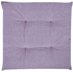 Perna din bumbac pentru scaun cu doua fete 40x40x4 cm patrata mov 
