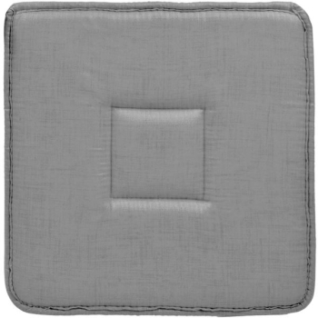 Perna gri patrata pentru scaun cu doua fete 39x39x3 cm 