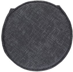 Perna neagra rotunda pentru scaun cu doua fete diametru 38 cm 