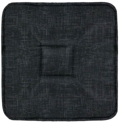 Perna patrata neagra pentru scaun cu doua fete 39x39x3 cm 