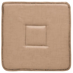 Perna patrata pentru scaun cu doua fete 39x39 cm bej 