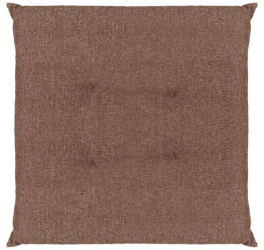 Perna patrata pentru scaun cu doua fete 40x40x5 cm maro 