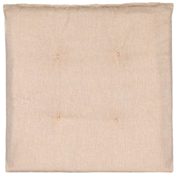 Perna patrata pentru scaun cu doua fete bej 40x40x5 cm 