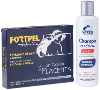 Set Fiole regeneratoare cu placenta 6x15ml si sampon anticadere 200ml Valquer 