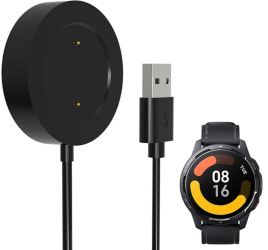 Cablu de incarcare cu Magnet Plug 2 pini compatibil cu smartwatch Mi Xiaomi S1 active Mi Watch Color Sport mi watch color 2 Negru 