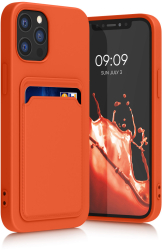 Husa kwmobile pentru Apple iPhone 12/iPhone 12 Pro Silicon Portocaliu 55112.29 
