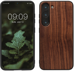 Husa kwmobile pentru Samsung Galaxy S23 Lemn Maro 60294.18 
