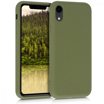 Husa pentru Apple iPhone XR Fibre vegetale Verde 49105.107 